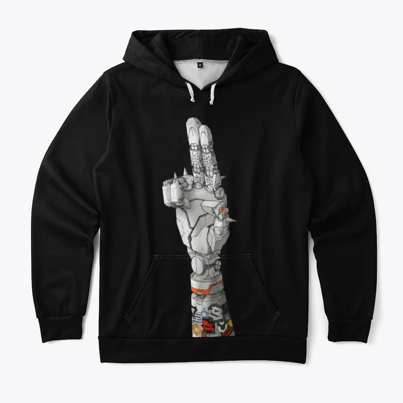 GunCyberFinger 01 Allover Hoodie